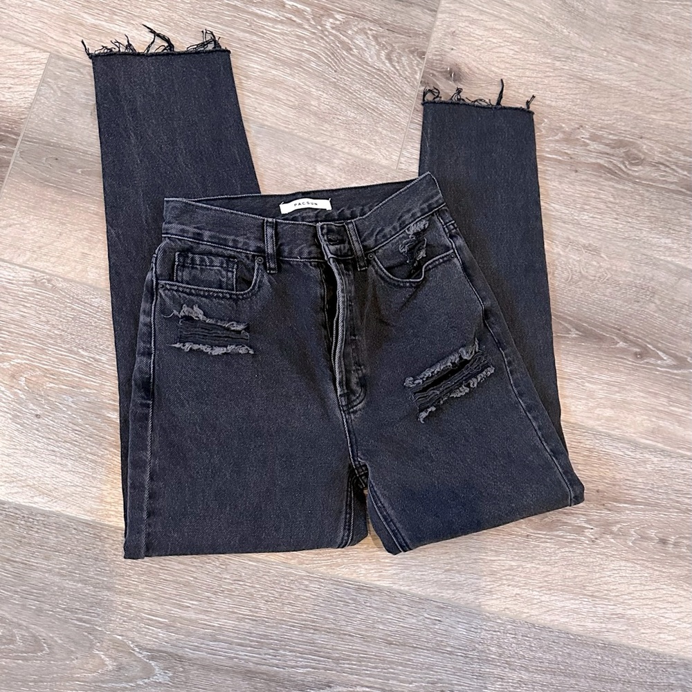 PacSun black Ultra high rise slim size 25